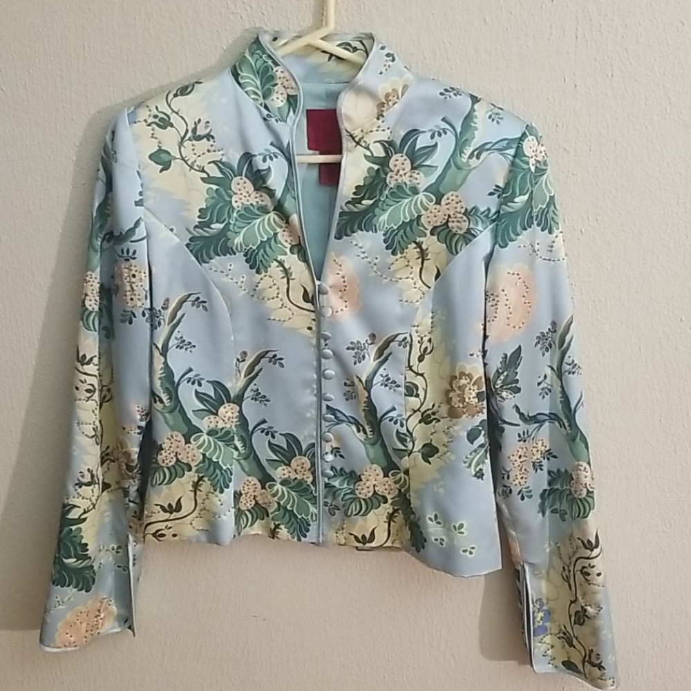 JS Collections 100% Silk Jacket